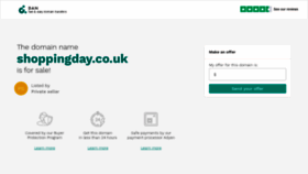 What Shoppingday.co.uk website looked like in 2020 (4 years ago)