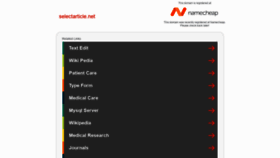 What Selectarticle.net website looked like in 2020 (4 years ago)