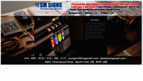 What Smsigns.ca website looked like in 2020 (4 years ago)