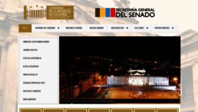 What Secretariasenado.gov.co website looked like in 2020 (5 years ago)