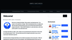 What Simplysafemods.com website looked like in 2020 (4 years ago)