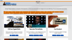 What Santiagocabezas.com website looked like in 2020 (4 years ago)