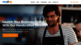 What Smallbizwebdesign.com.au website looked like in 2020 (4 years ago)