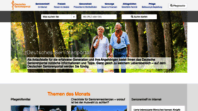 What Seniorenportal.de website looked like in 2020 (4 years ago)