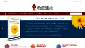 What Shambhala.com website looked like in 2020 (4 years ago)