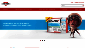 What Sudafed.com website looked like in 2020 (4 years ago)