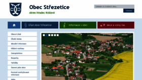 What Strezetice.cz website looked like in 2020 (4 years ago)