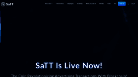What Satt-token.com website looked like in 2020 (4 years ago)