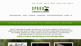 What Sproutlandscapellc.com website looked like in 2020 (4 years ago)