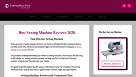 What Sewingmachinereporter.com website looked like in 2020 (4 years ago)
