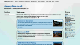 What Steamydave.co.uk website looked like in 2020 (4 years ago)