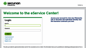 What Securianservice.com website looked like in 2020 (4 years ago)