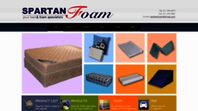 What Spartanfoam.co.za website looked like in 2020 (4 years ago)