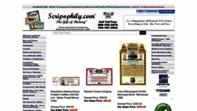 What Scripophily.net website looked like in 2020 (4 years ago)