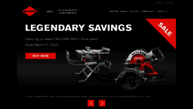 What Skilsaw.com website looked like in 2020 (4 years ago)
