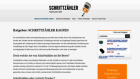 What Schrittzaehlertest.de website looked like in 2020 (4 years ago)