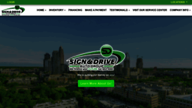 What Signanddrivecars.com website looked like in 2020 (4 years ago)