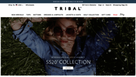 What Shoptribalfashion.com website looked like in 2020 (4 years ago)