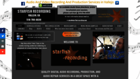 What Starfishrecording.com website looked like in 2020 (4 years ago)