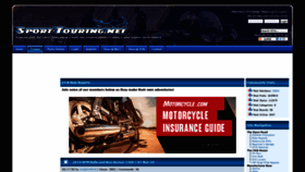 What Sport-touring.net website looked like in 2020 (4 years ago)