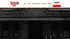 What Scholzgarten.com website looked like in 2020 (4 years ago)