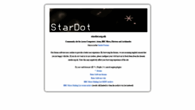 What Stardot.org.uk website looked like in 2020 (4 years ago)