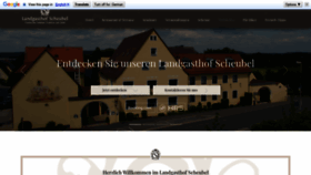 What Scheubel.de website looked like in 2020 (4 years ago)