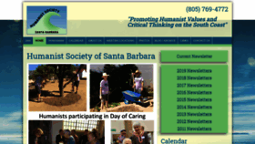 What Santabarbarahumanists.org website looked like in 2020 (4 years ago)
