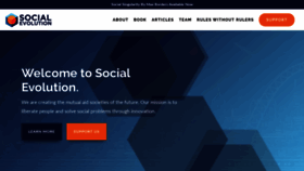 What Social-evolution.com website looked like in 2020 (4 years ago)