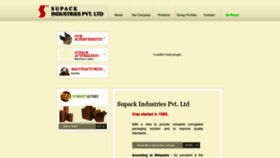 What Supack.com website looked like in 2020 (5 years ago)