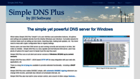What Simpledns.com website looked like in 2020 (4 years ago)