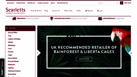 What Scarlettsparrotessentials.co.uk website looked like in 2020 (4 years ago)