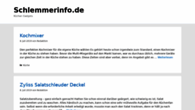 What Schlemmerinfo.de website looked like in 2020 (4 years ago)
