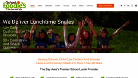 What Schoolfoodies.com website looked like in 2020 (4 years ago)