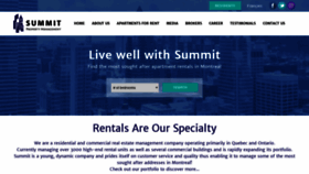 What Summitmanagement.ca website looked like in 2020 (4 years ago)