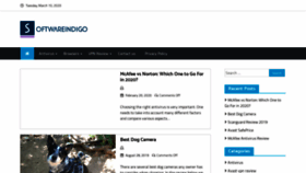 What Softwareindigo.com website looked like in 2020 (4 years ago)