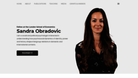 What Sandraobradovic.com website looked like in 2020 (4 years ago)