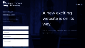 What Solutions4cleaning.co.uk website looked like in 2020 (4 years ago)