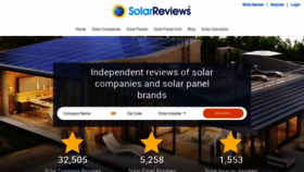 What Solarreviews.com website looked like in 2020 (4 years ago)