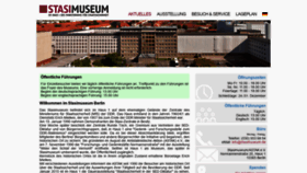 What Stasimuseum.de website looked like in 2020 (4 years ago)