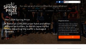 What Springprize.org website looked like in 2020 (4 years ago)