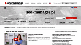 What Seo-manager.pl website looked like in 2020 (4 years ago)