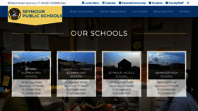 What Seymourschools.org website looked like in 2020 (4 years ago)