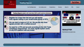 What Signalstrading.net website looked like in 2020 (4 years ago)