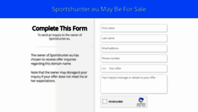 What Sportshunter.eu website looked like in 2020 (4 years ago)
