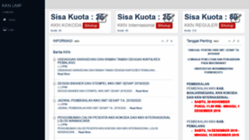 What Sim-kkn.ump.ac.id website looked like in 2020 (4 years ago)