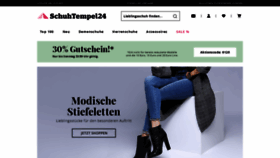 What Schuhtempel24.de website looked like in 2020 (4 years ago)
