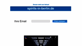 What Spirits-in-berlin.de website looked like in 2020 (4 years ago)