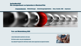 What Systemwerk-rlp.de website looked like in 2020 (4 years ago)