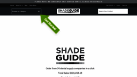 What Shadeguide.com.au website looked like in 2020 (4 years ago)